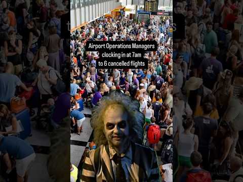 Airport Operations Managers clocking in at 7am to 6 cancelled flights #jobsexplained #airportlife