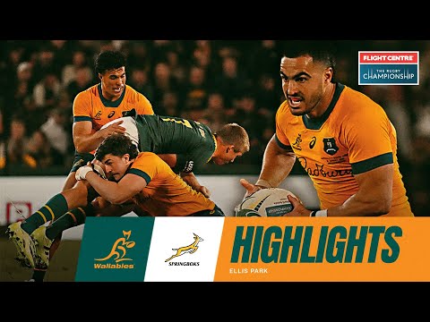 Wallabies v Springboks Highlights | The Rugby Championship 2025 | Round 1