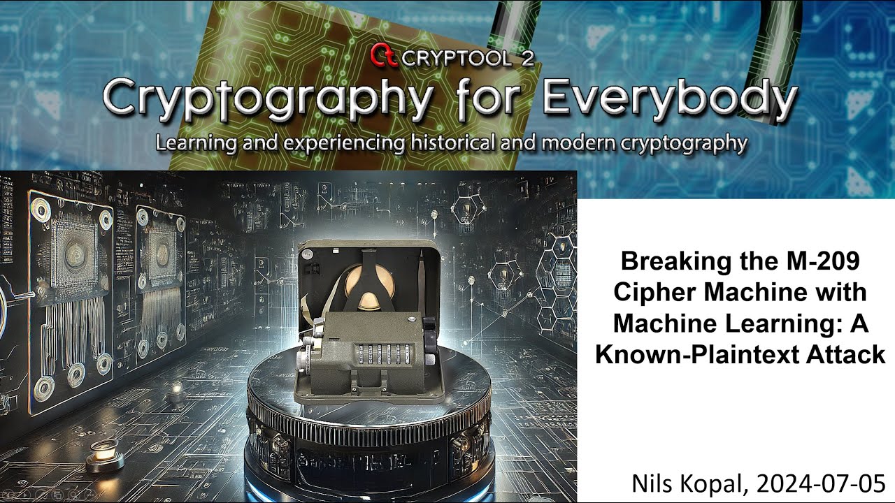 Cracking the M-209 Cipher with Machine Learning 🔓