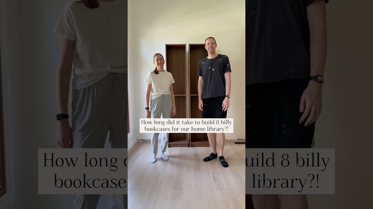 DIY IKEA Billy Bookcase Home Library 📚