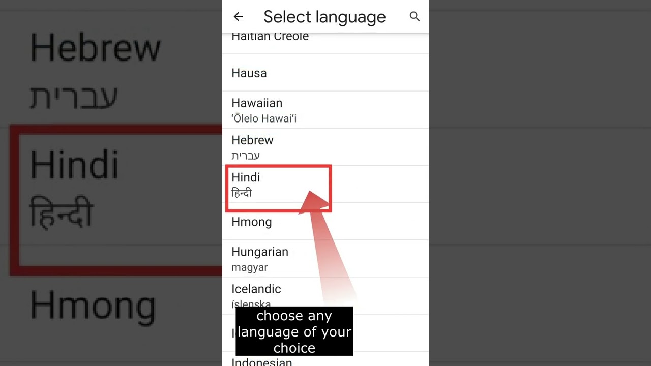 How to change Google Chrome Language in Mobile #shorts