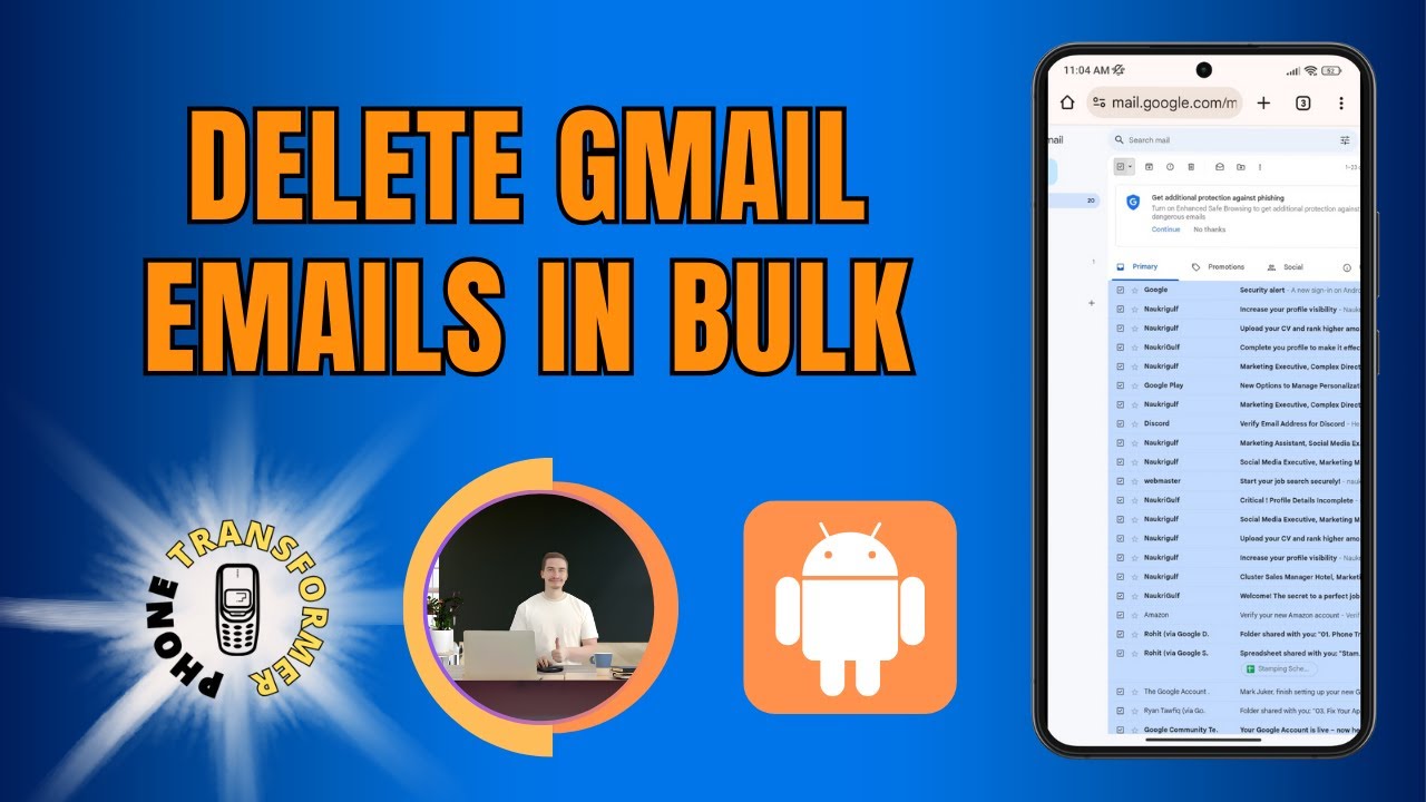 Bulk Delete Gmail Emails on Android 📧