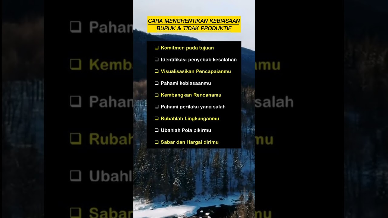 Cara Menghentikan Kebiasaan Buruk dan Tidak Produktif