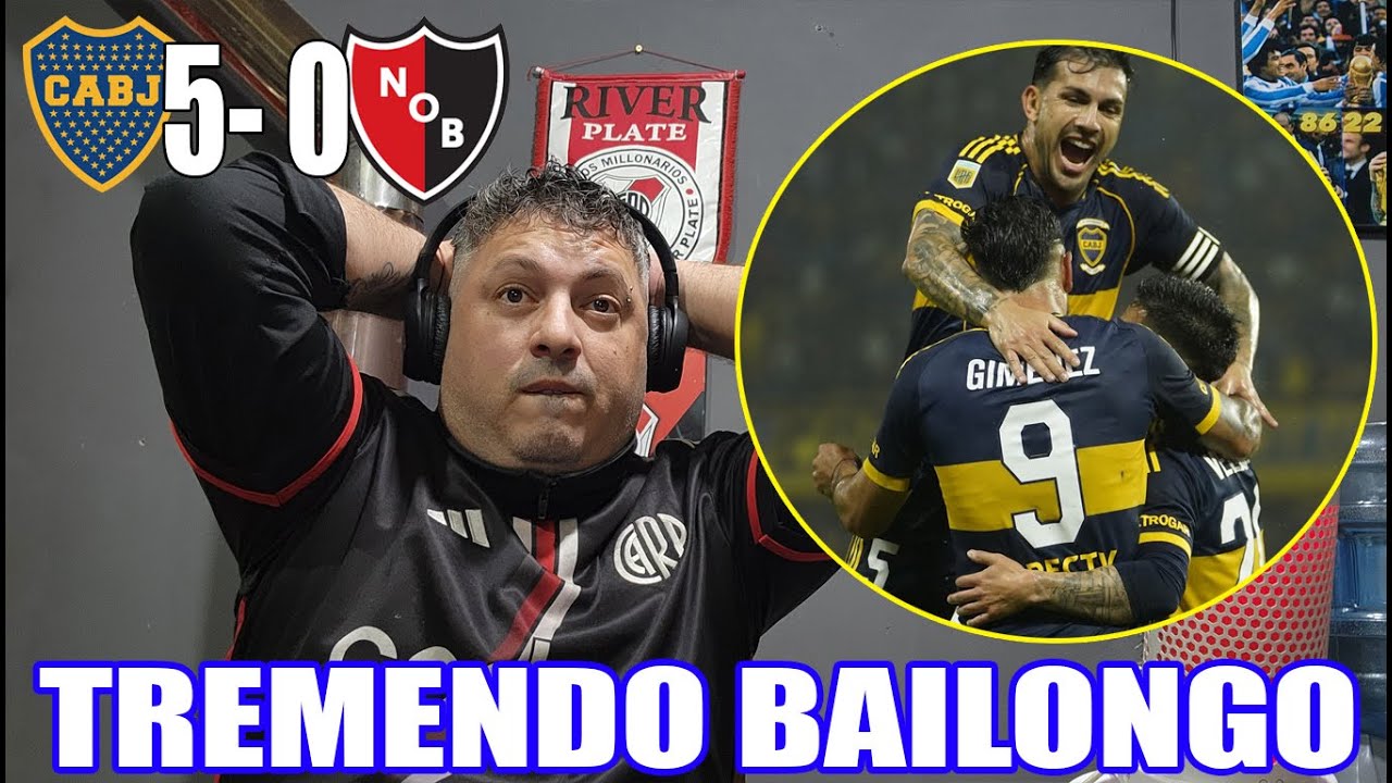 BOCA 5 - NEWELL'S 0: Reacción del hincha de River y agradecimientos a los seguidores