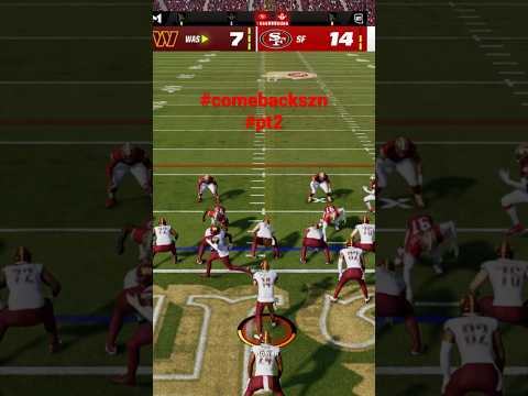 #madden23 #maddenshorts #commanders #touchdown #comebackszn #pt2 99 yard touchdown pass