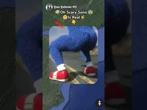 😶🌫️🧐I Found Real Shin Sonic In Google Map🗺️? #shorts #trending #map #scary #datadefender4u