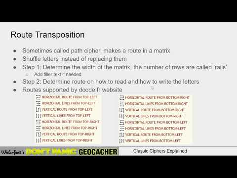 Classic Ciphers Explained