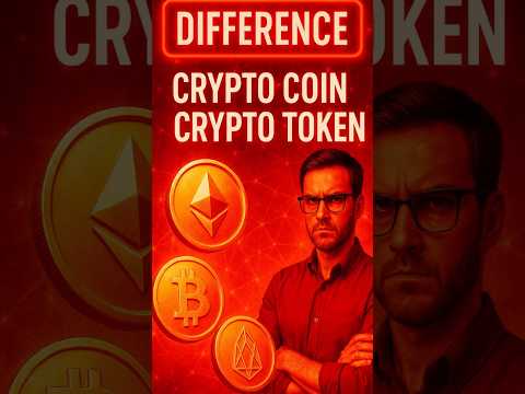 Coin vs Token Crypto Explained in Hindi 🔥 | Coin और Token में Difference | #shortsfeed #crypto