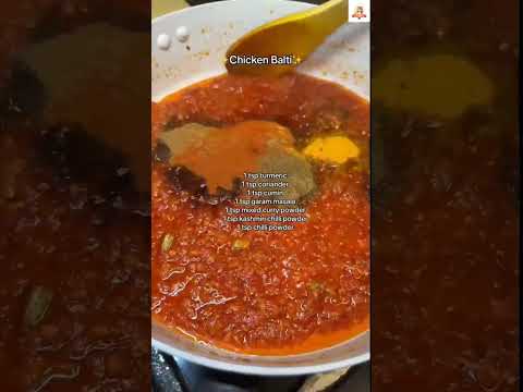 Way to make chicken balti recipe #shorts