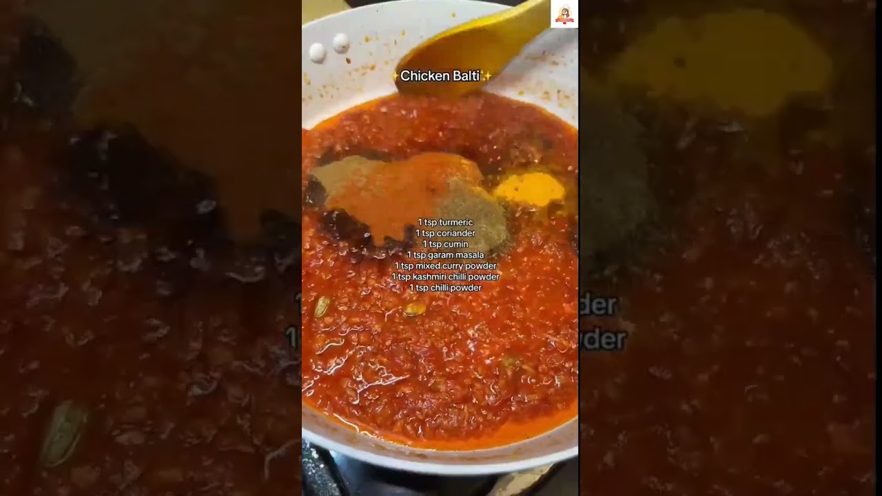 Easy Chicken Balti Recipe | Quick & Delicious #Shorts π½οΈ