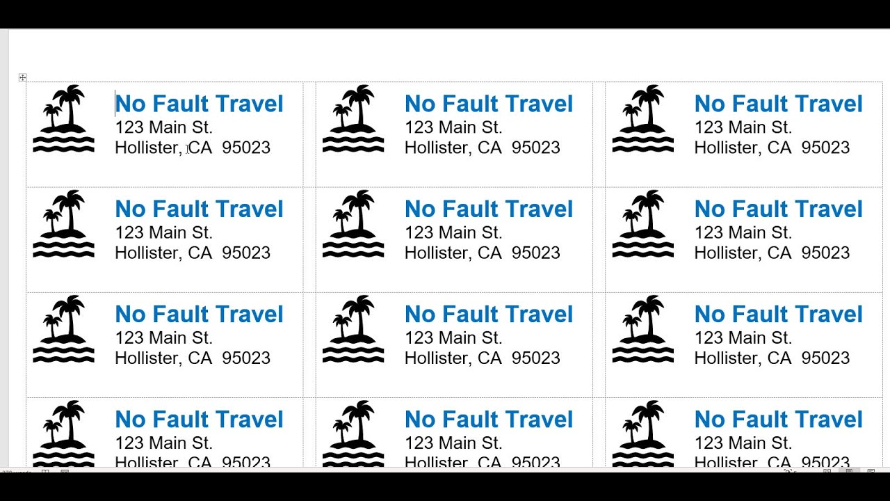 Create Return Address Labels Fast in Word βοΈ