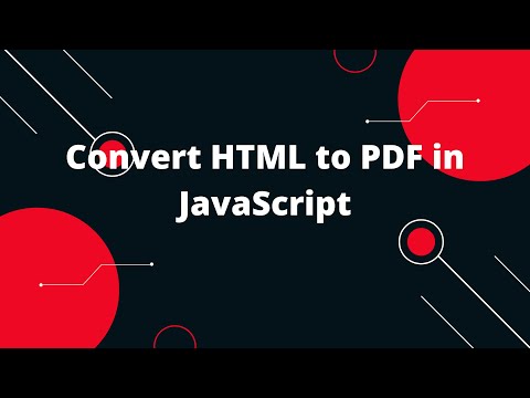 Easiest Way to Convert HTML to PDF in JavaScript 🚀