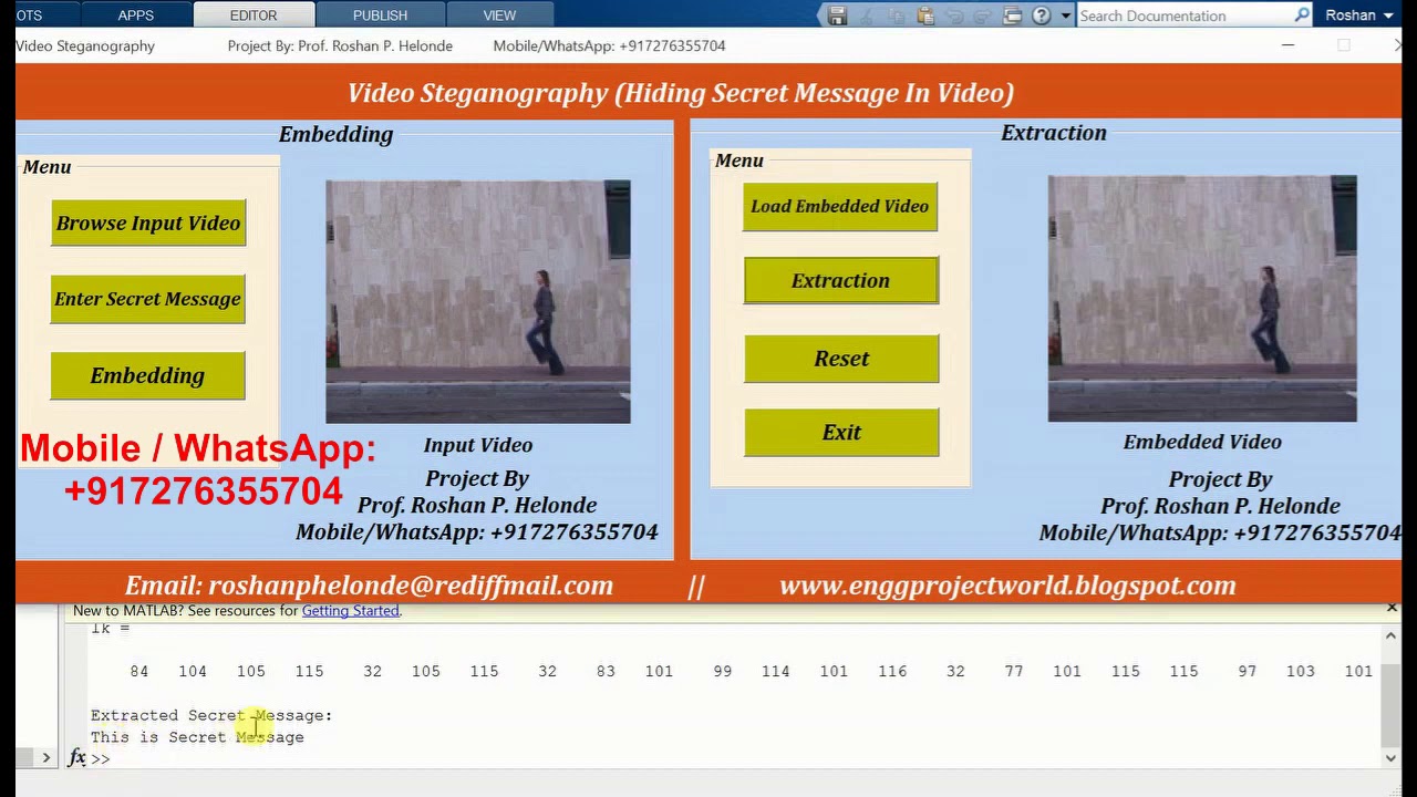 Secure Video Steganography in MATLAB: Full Source Code & Tutorial 🎥