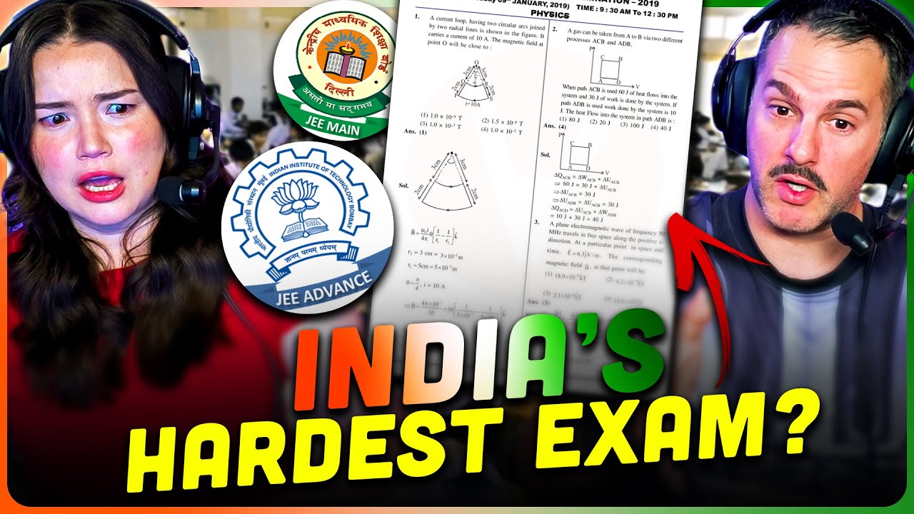 India's Toughest Entrance Exam Reaction! 🇮🇳