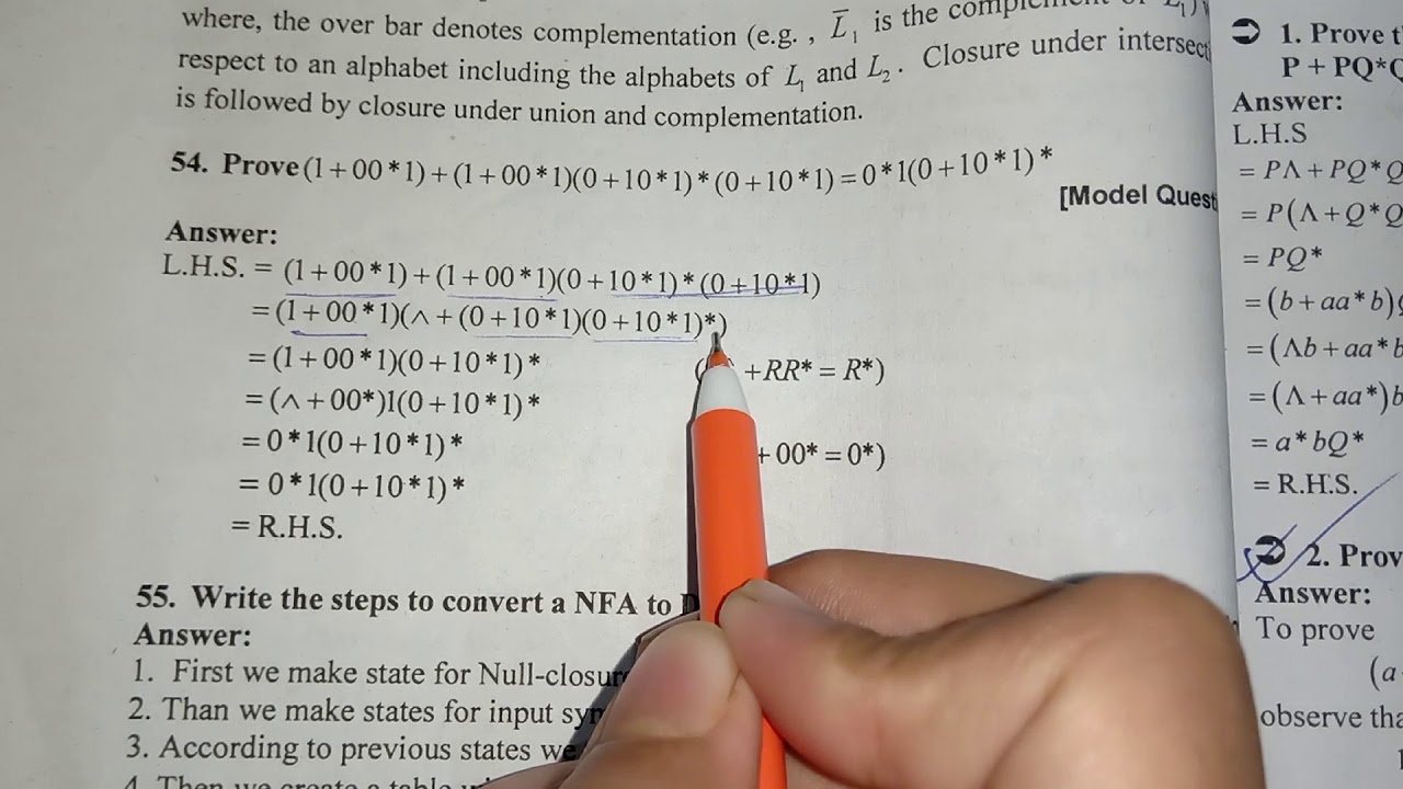 Regex Example Using Arden's Theorem 📖