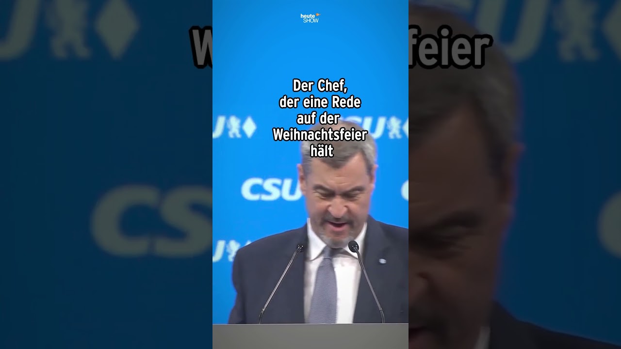 Chef hält Weihnachtsrede bei der Feier 🎄