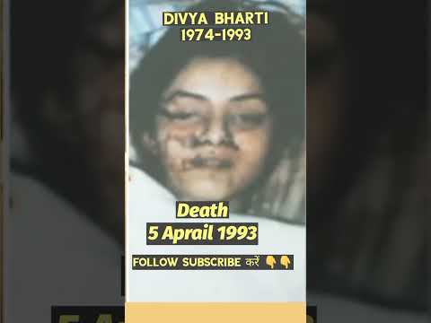 Divya Bharti Death 💔 💔😭😭😭 #song #divyabharti #bollywood #india