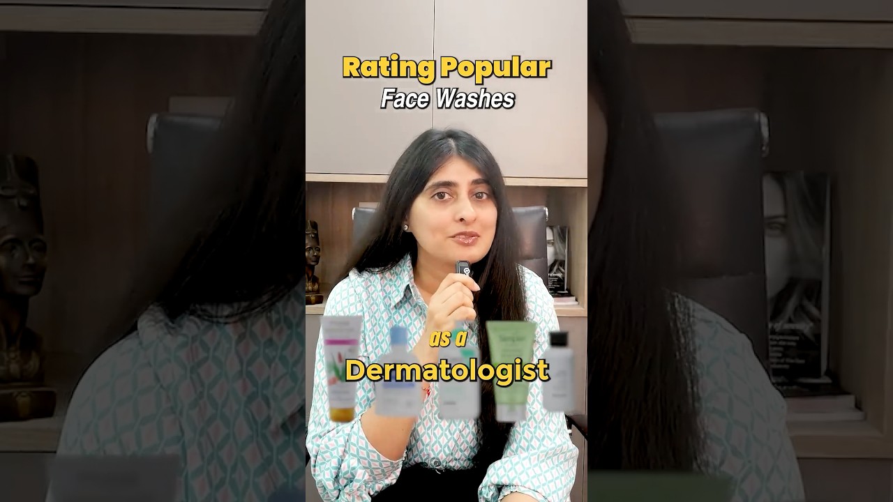 Rating Popular Face Washes as a Dermatologist #skincare #skincaretips #dermatologisttips