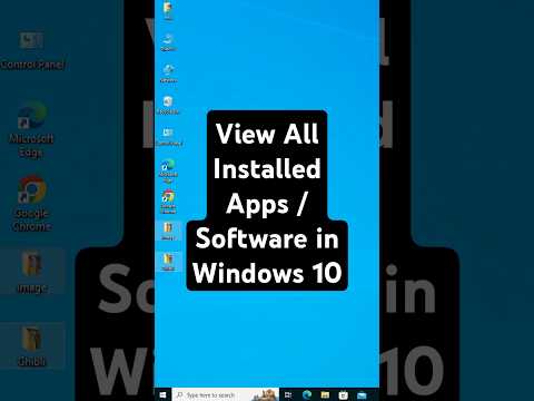 View All Installed Apps / Software in Windows 10 PC or Laptop