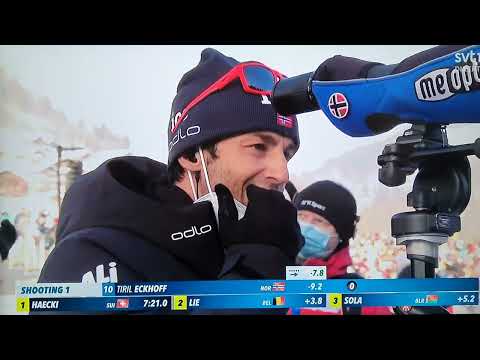 Elvira Öberg 3✨️ skidskytte/Biathlon world cup 21/22 Sprint i Annecy