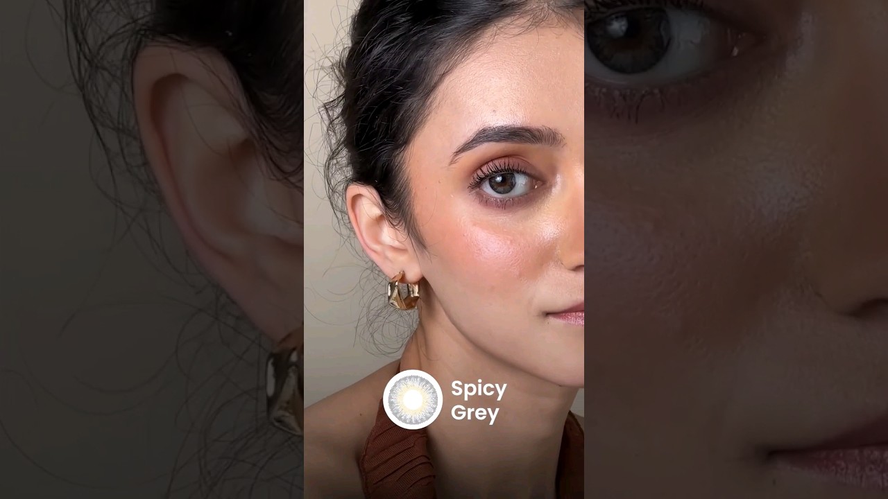 Most natural looking contact lenses for Indian skintones ✨🩵 #colorcontactlenses #contactlenses