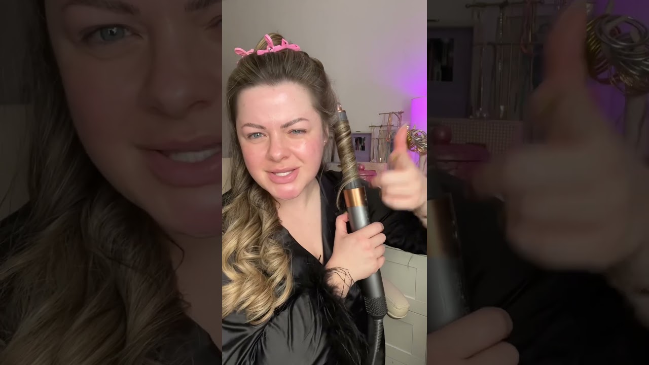 First time trying the Dyson Airwrap PART TWO✌🏼#dyson #airwrap #blowout #curls