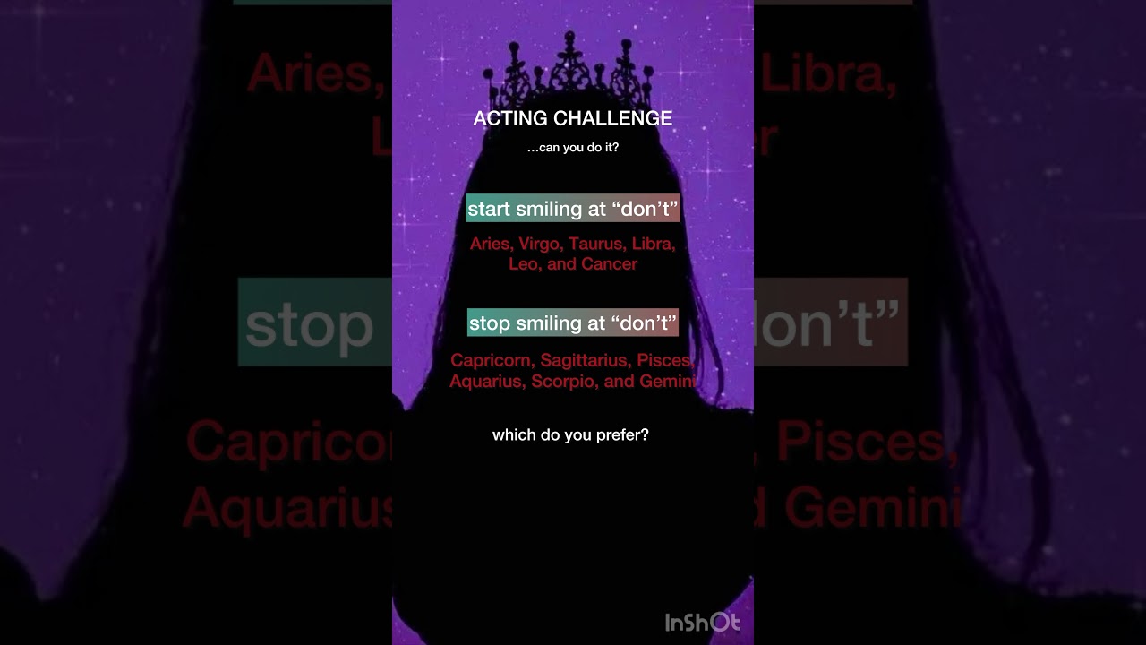 Zodiac Signs Acting Challenge ๐ญ
