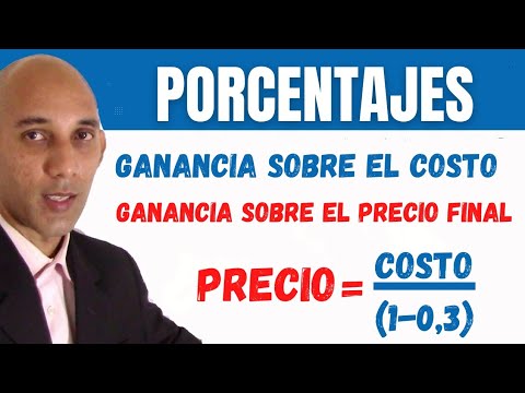 Cálculo de Ganancia sobre Costo y Precio Final 📊