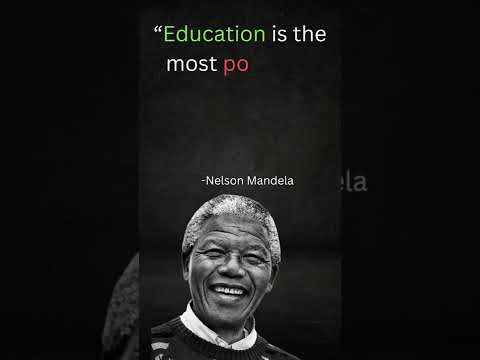 Nelson Mandela on the Power of Education 📚