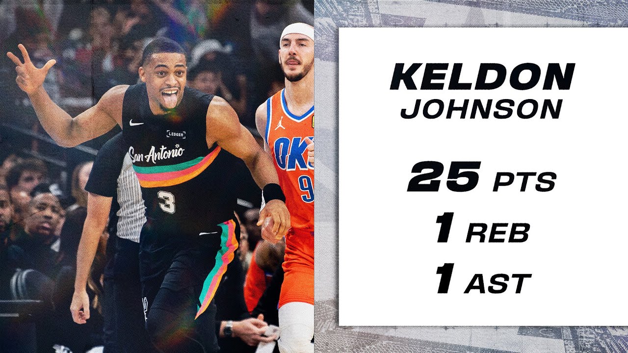 Keldon Johnson Scores 25 vs OKC 🔥