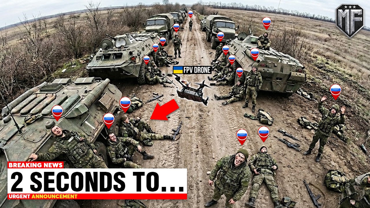 Ukrainian FPV Drone Detected a Huge Russian Convoy - Then This Happened...
