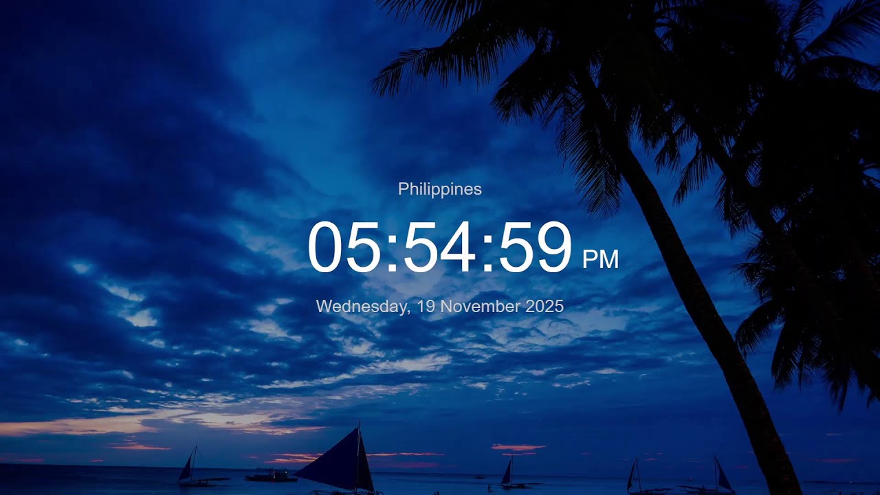 🔴 Live Now: Exact Current Time in the Philippines (PHST) | Manila, Quezon City & More