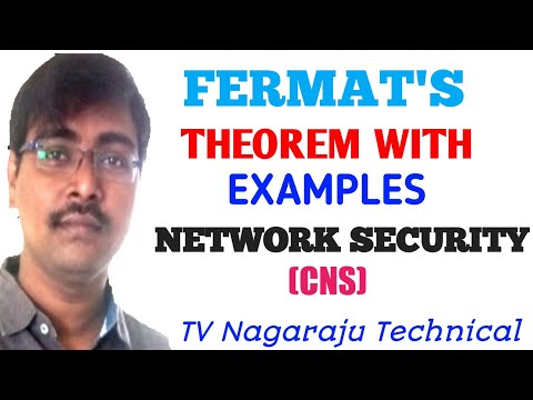 FERMAT'S THEOREM WITH EXAMPLES || MATHEMATICS OF ASYMMETRIC CRYPTOGRAPHY || NETWORK SECURITY