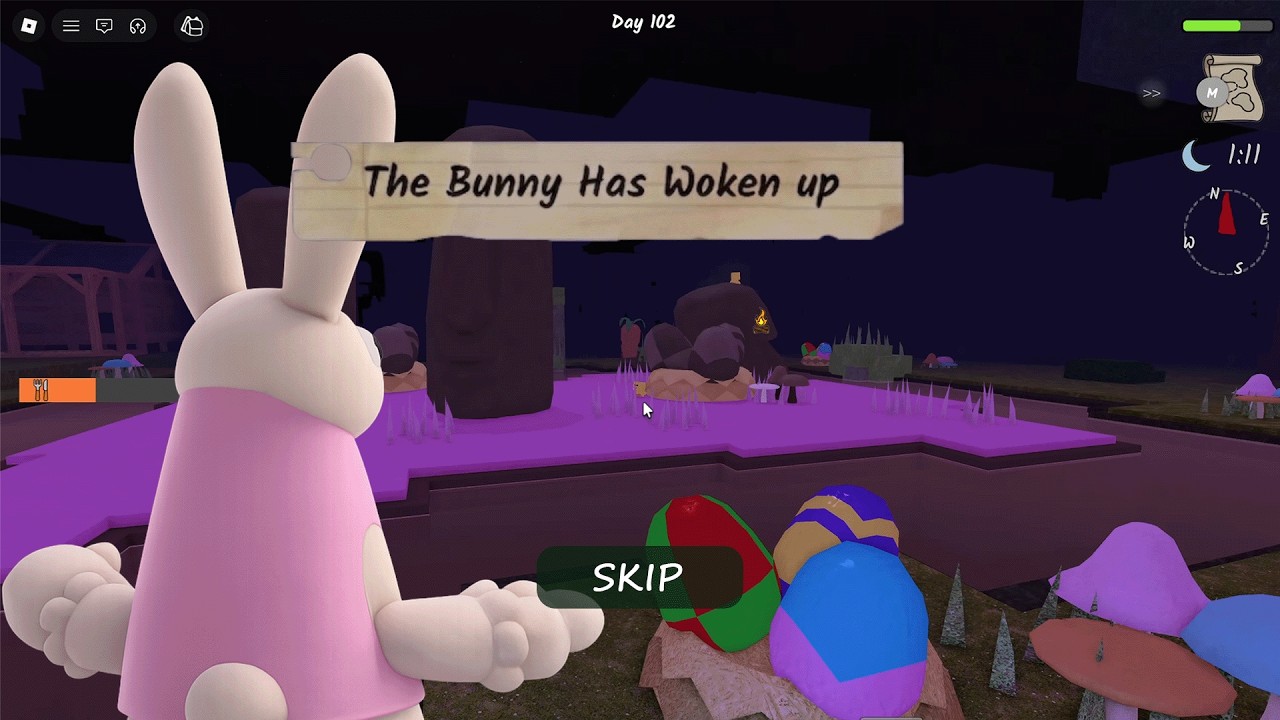 Easter Bunny Awakens in 99 Nights Forest Roblox 🐰