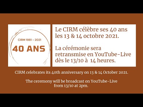 Cérémonie des 40 ans du CIRM en direct