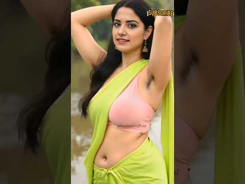 💥 "Beautiful Village Girl in Saree 🌾🔥 | Natural Beauty Vibes | Desi Look" 💥#shorts #vairalshort