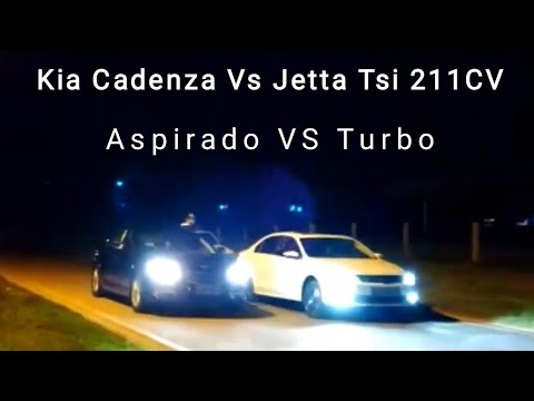 Kia Cadenza VS Jetta TSI 211cv Comparativo de arrancada