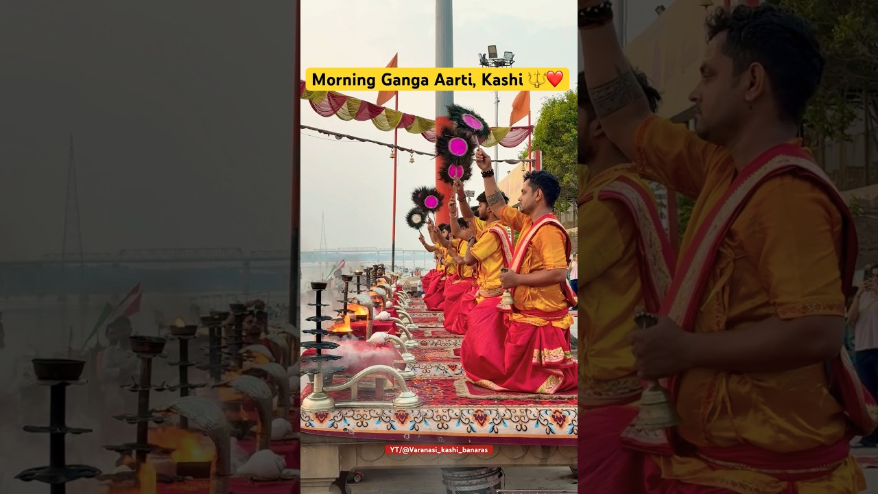 Morning Ganga Aarti at Assi Ghat, Varanasi 🌅