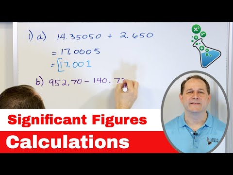 Add, Subtract, Multiply, Divide w/ Significant Figures (Sig Fig Rules) - [1-1-15]