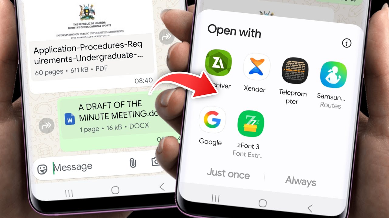 WhatsApp PDF Files Not Opening Issue