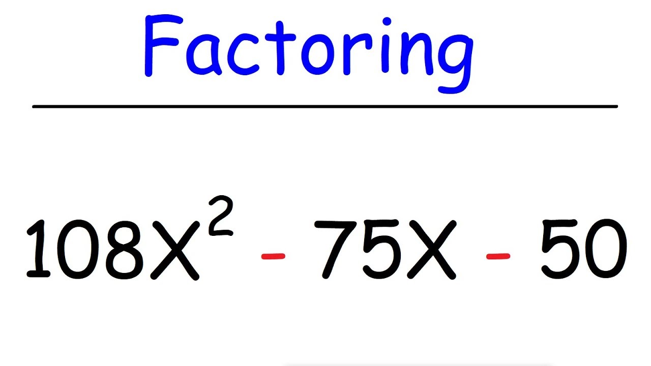 Simple Method to Factor Trinomials ✨