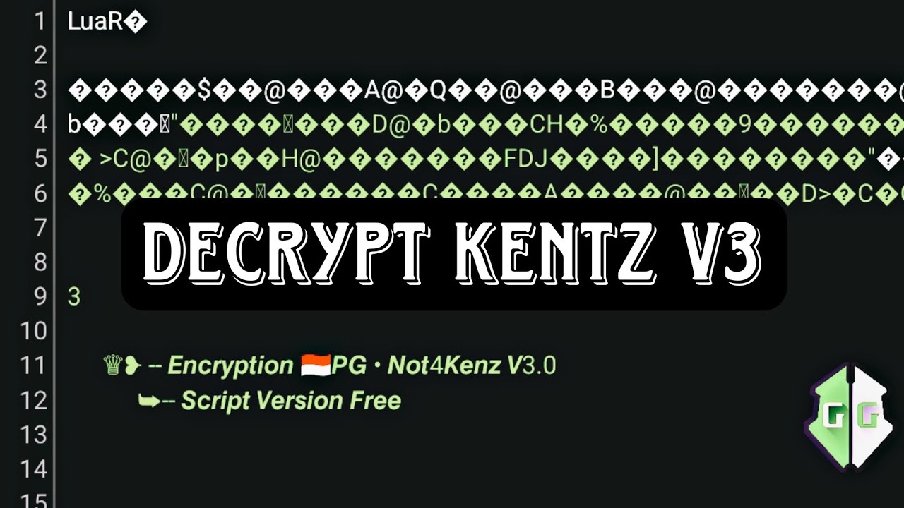 Decrypt Kentz V3 & Lua Script Free Tool 🔓