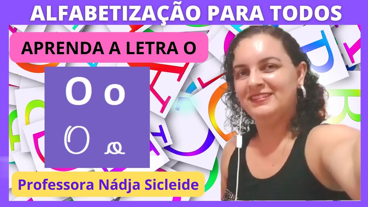 Aula de Alfabetização: Letra O em Cursiva e Maiúscula