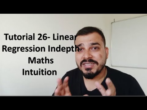 Tutorial 26- Linear Regression Indepth Maths Intuition- Data Science