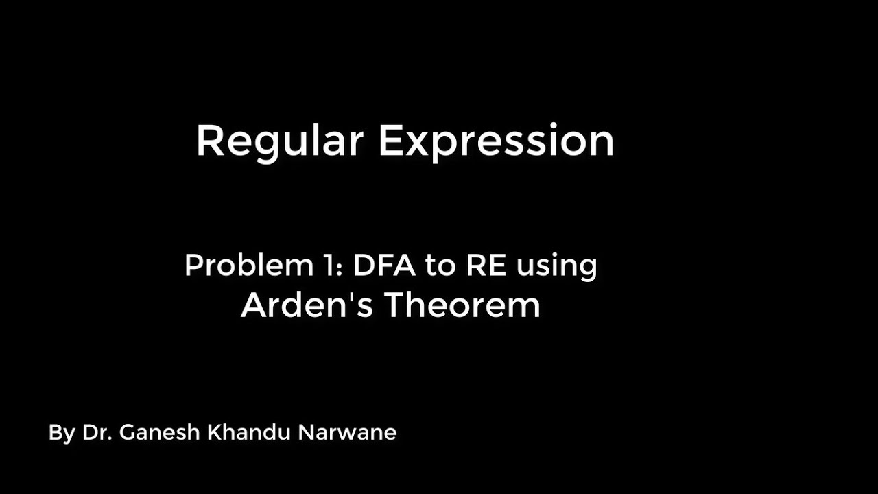 Convert DFA to Regular Expression Using Arden's Theorem 🔍