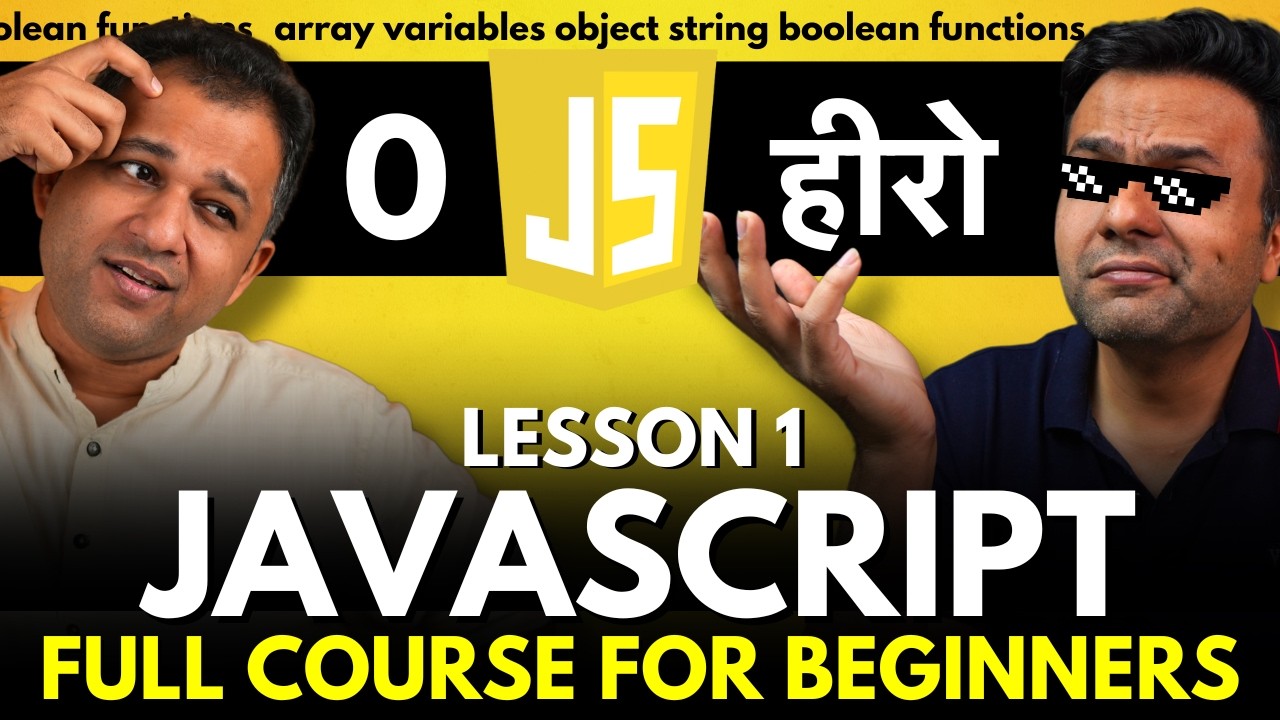 Complete JavaScript Course in Hindi for Beginners 🚀 | Learn the Basics Easily