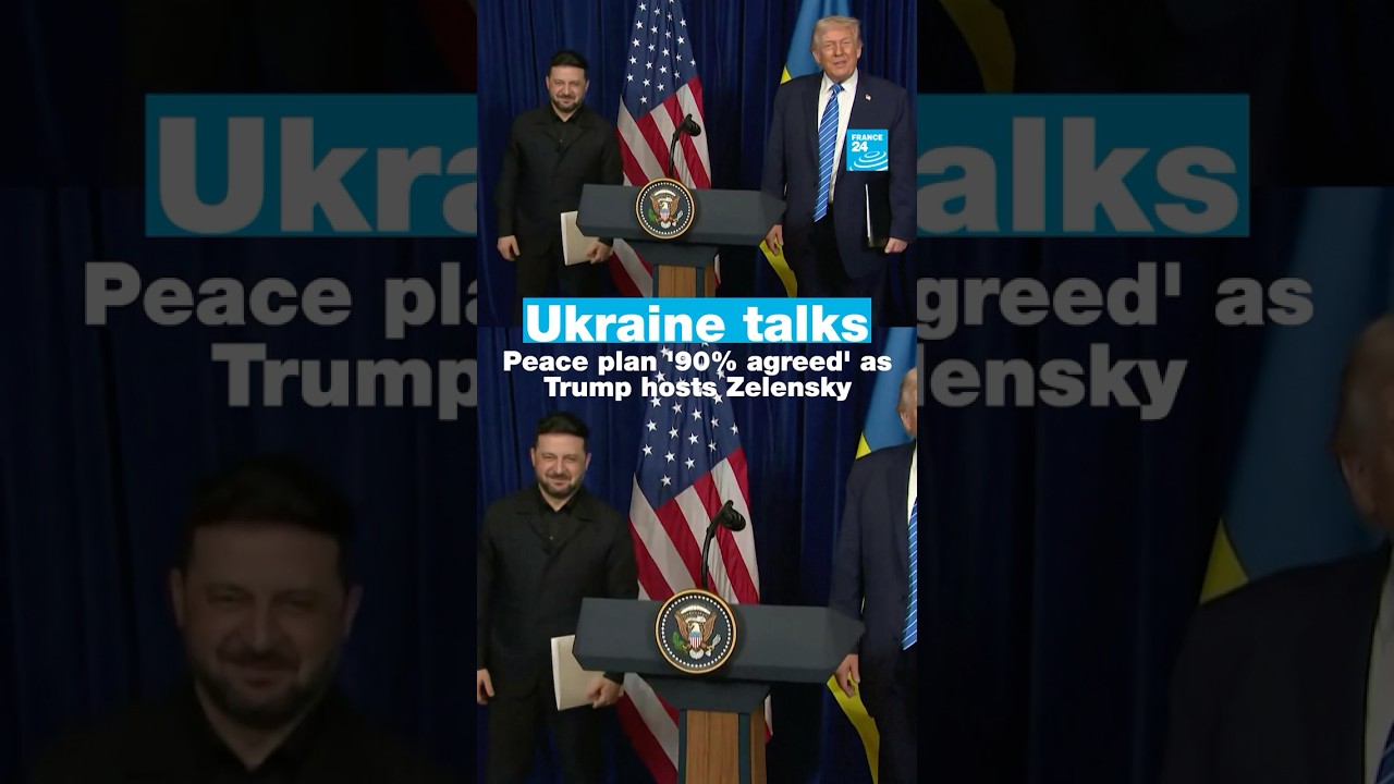Ukraine talks: Peace plan '90% agreed' as Trump hosts Zelensky • FRANCE 24 English