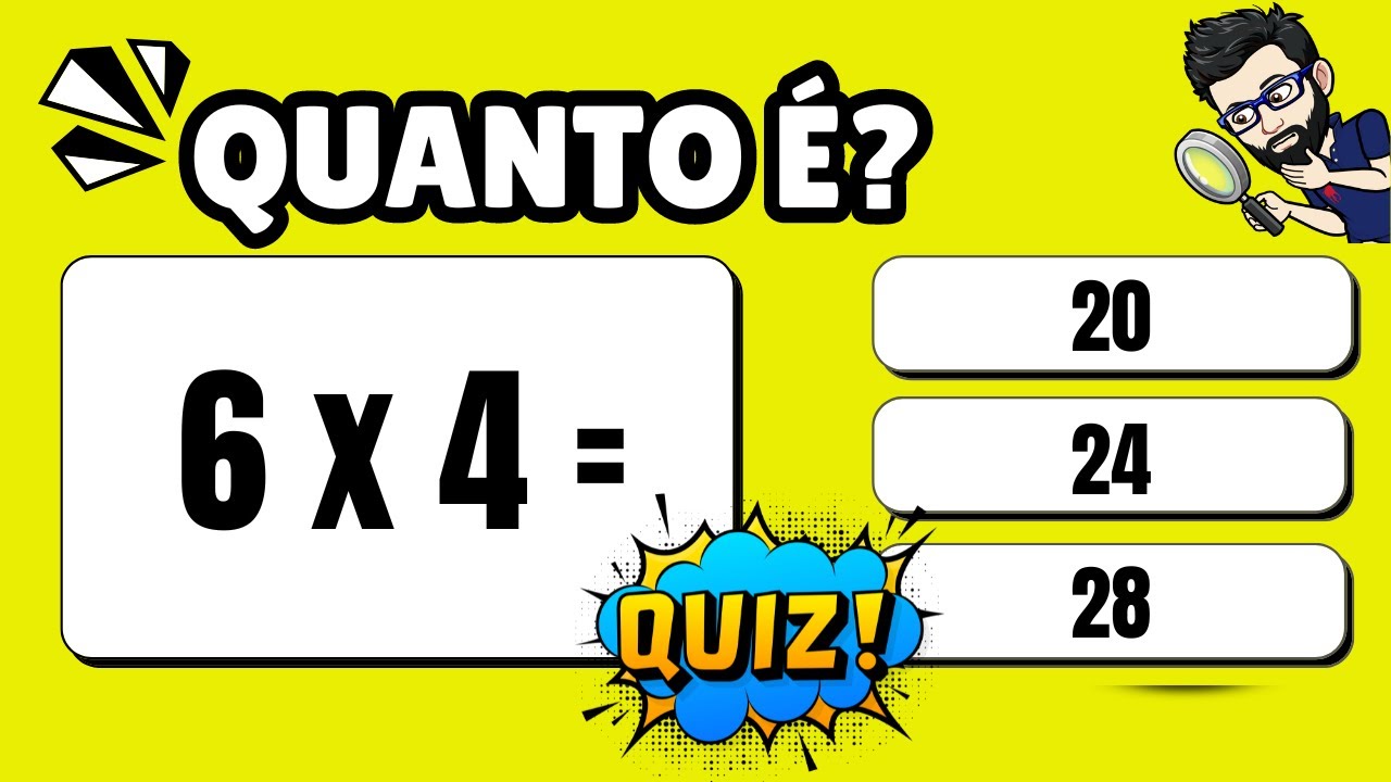 Desafie-se com o Quiz da Tabuada de Multiplicação: 40 Perguntas para Testar Seus Conhecimentos! ✖️