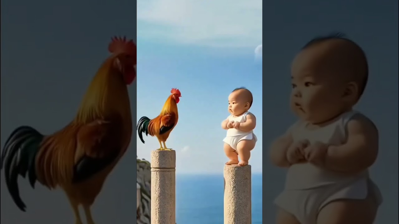 Hilarious Kids vs. Rooster: Cute & Funny Animal Encounters 🐓