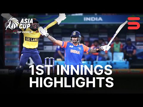 1st Innings Highlights | India vs Sri Lanka | Match 18 | DP World Asia Cup 2025 | ZF1K
